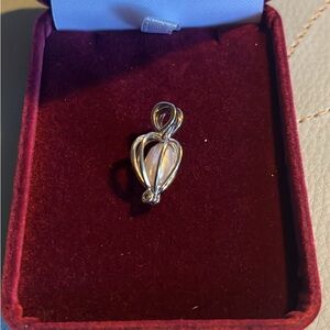 Elegant Encased Pearl Pendant